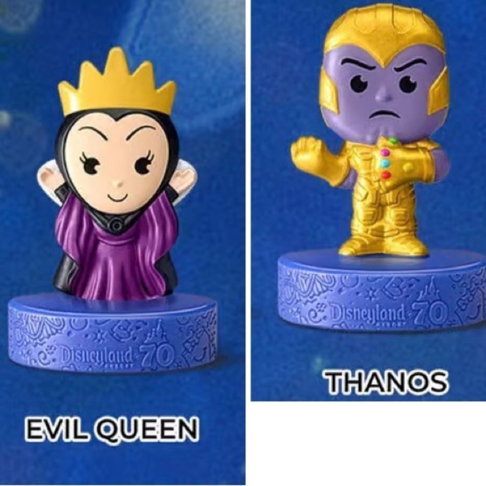 ❤️ NIP Disneyland 70 Thanos and Evil Queen McDonalds Happy Meal Toy